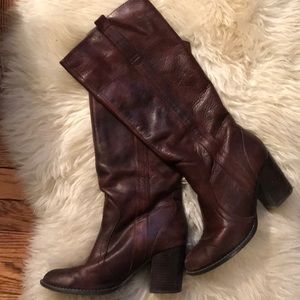 STEVE MADDEN Brown leather boots